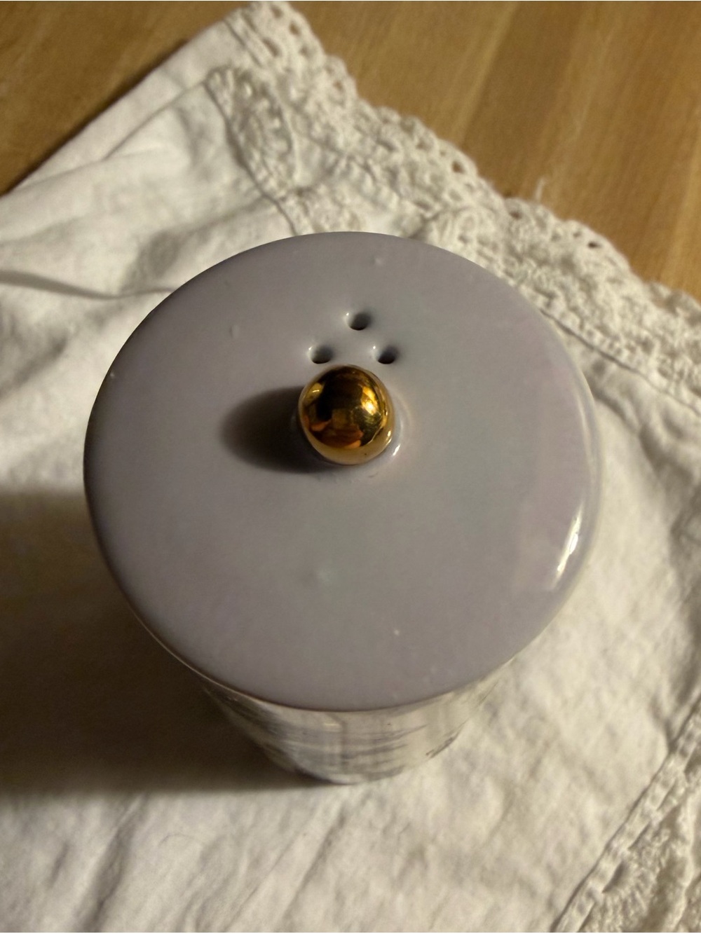 MacKenzie-Childs Butterfly Toile salt or pepper shaker (only one) - Picture 3 of 3